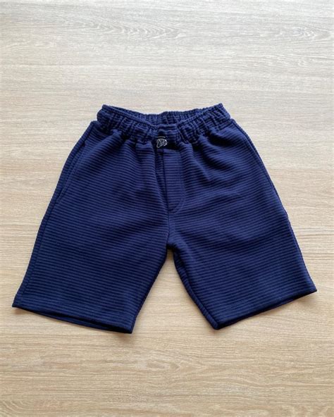 bermuda infantil masculina azul marinho